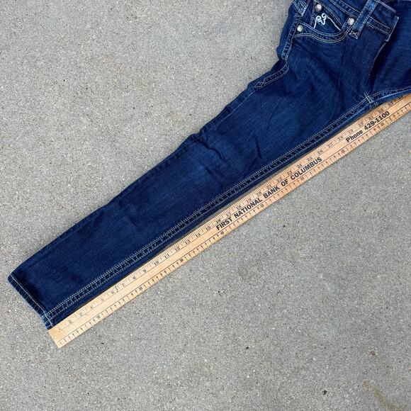 Rock Revival Dark Blue Straight Leg Jeans - Picture 6 of 10